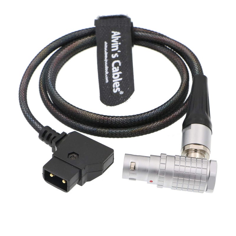 Alvin's Cables Arri Alexa Mini Camera Flexible Light Power Cable 8 Pin Right Angle to D TAP - Image 2